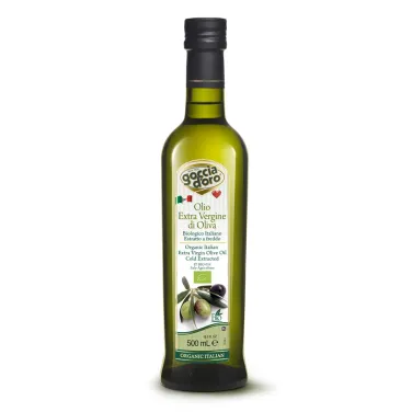 Goccia d'oro bio extra szűz olasz olíva olaj - hidegen sajtolt, prémium olaj 500ml